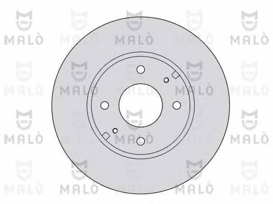 Malo 1110195 Front brake disc ventilated 1110195
