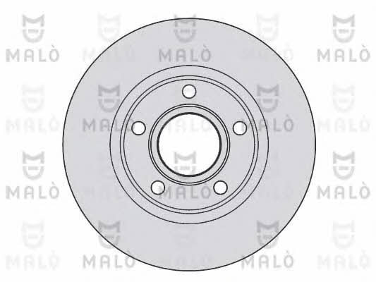 Malo 1110216 Rear brake disc, non-ventilated 1110216
