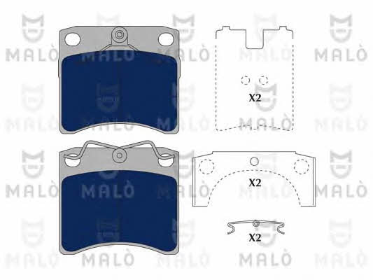 Malo 1050766 Brake Pad Set, disc brake 1050766