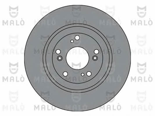 Malo 1110368 Front brake disc ventilated 1110368