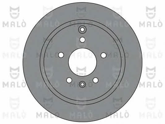 Malo 1110358 Rear ventilated brake disc 1110358