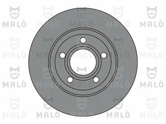 Malo 1110228 Unventilated front brake disc 1110228