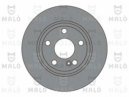 Malo 1110281 Rear brake disc, non-ventilated 1110281