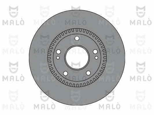 Malo 1110318 Front brake disc ventilated 1110318