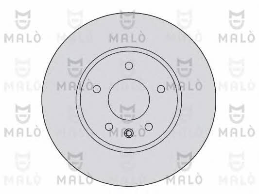 Malo 1110128 Front brake disc ventilated 1110128