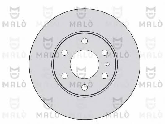 Malo 1110137 Front brake disc ventilated 1110137