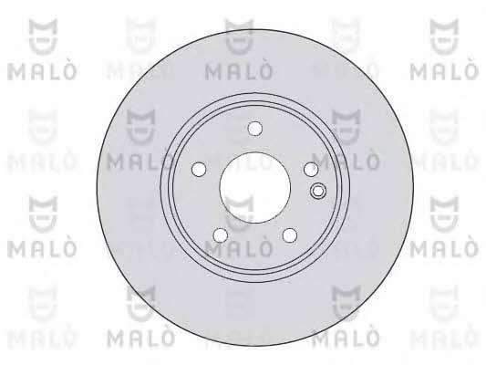 Malo 1110161 Front brake disc ventilated 1110161
