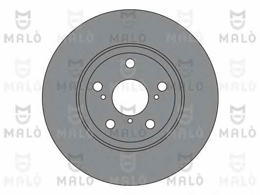 Malo 1110341 Front brake disc ventilated 1110341