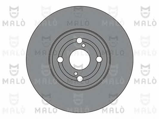 Malo 1110458 Front brake disc ventilated 1110458