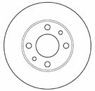 Mapco 15022 Unventilated front brake disc 15022