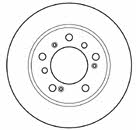 Mapco 15024 Unventilated front brake disc 15024