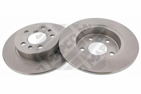 Mapco 15119/2 Rear brake disc, non-ventilated 151192