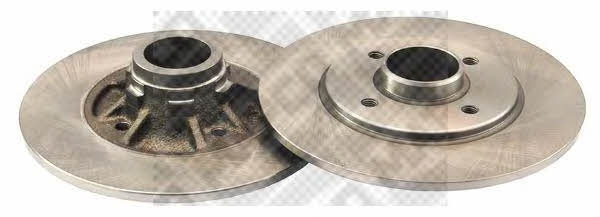 Mapco 15124/2 Rear brake disc, non-ventilated 151242
