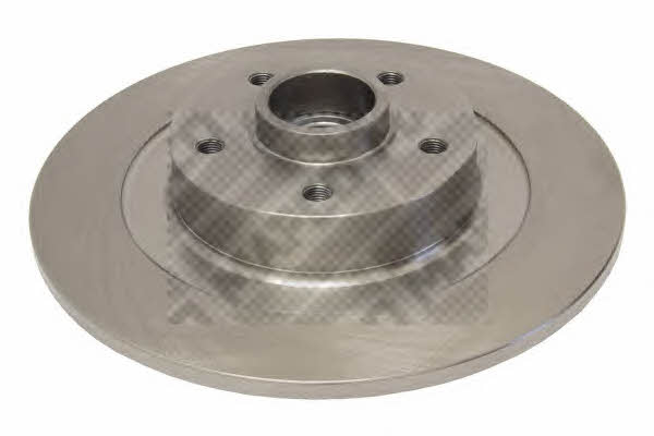 Mapco 15138 Rear brake disc, non-ventilated 15138