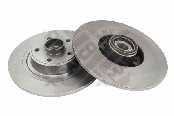 Mapco 15142/2 Rear brake disc, non-ventilated 151422