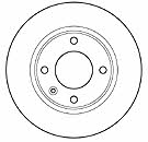Mapco 15307 Rear brake disc, non-ventilated 15307