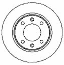 Mapco 15312 Rear brake disc, non-ventilated 15312