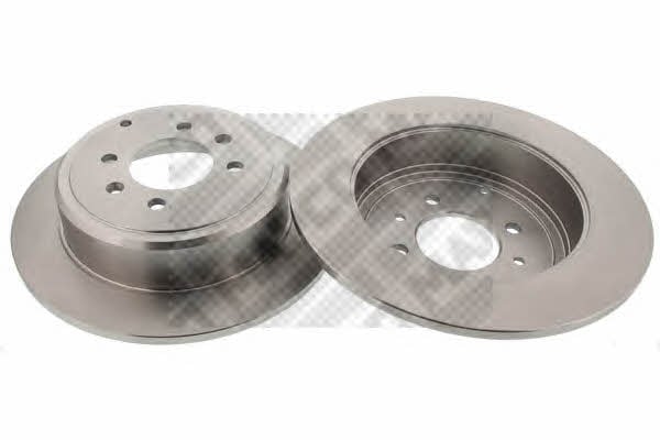 Mapco 15326/2 Rear brake disc, non-ventilated 153262