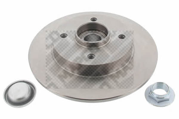 Mapco 15341 Rear brake disc, non-ventilated 15341