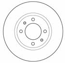 Mapco 15413 Unventilated front brake disc 15413