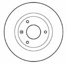 Mapco 15422 Unventilated front brake disc 15422