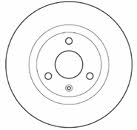 Mapco 15423 Unventilated front brake disc 15423