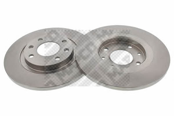 Mapco 15430/2 Unventilated front brake disc 154302