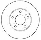 Mapco 15508 Front brake disc ventilated 15508