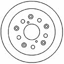 Mapco 15565 Rear brake disc, non-ventilated 15565