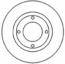 Mapco 15586 Unventilated front brake disc 15586