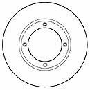 Mapco 15590 Unventilated front brake disc 15590