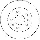 Mapco 15598 Unventilated front brake disc 15598