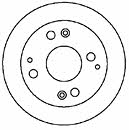 Mapco 15611 Rear brake disc, non-ventilated 15611