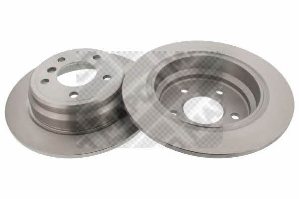 Mapco 15652/2 Rear brake disc, non-ventilated 156522