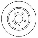 Mapco 15653 Rear brake disc, non-ventilated 15653