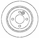 Mapco 15658 Rear brake disc, non-ventilated 15658