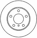 Mapco 15668 Rear brake disc, non-ventilated 15668