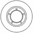 Mapco 15682 Unventilated front brake disc 15682