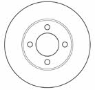 Mapco 15710 Unventilated front brake disc 15710