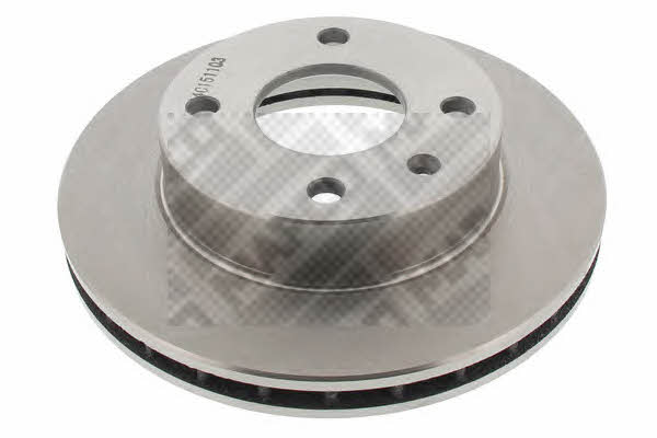 Mapco 15725 Front brake disc ventilated 15725
