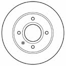 Mapco 15738 Unventilated front brake disc 15738