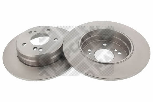 Mapco 15741/2 Rear brake disc, non-ventilated 157412
