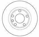 Mapco 15755 Unventilated front brake disc 15755