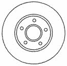 Mapco 15816 Front brake disc ventilated 15816