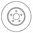 Mapco 15818 Front brake disc ventilated 15818