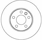 Mapco 15839 Unventilated front brake disc 15839