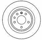 Mapco 15852 Rear brake disc, non-ventilated 15852