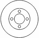 Mapco 15886 Rear brake disc, non-ventilated 15886