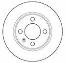 Mapco 15911 Unventilated front brake disc 15911