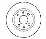 Mapco 15963 Front brake disc ventilated 15963